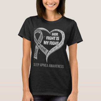 T-shirt Son Combat Est Mon Combattre Sleep Apnea Sensibili