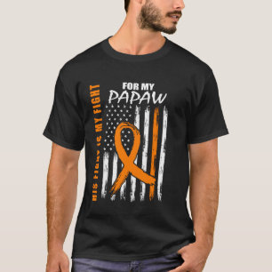 T-shirt Son Combat Est Mon Feu Papaw Multiple Sclerosis Fl