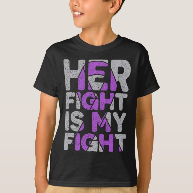 T-shirt Son combat est My Fight Epilepsy Awareness 1 (Devant)