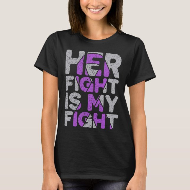 T-shirt Son combat est My Fight Epilepsy Awareness 1 (Devant)