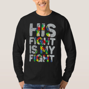 T-shirt Son combat est My Fight Sensibilisation sur l'auti
