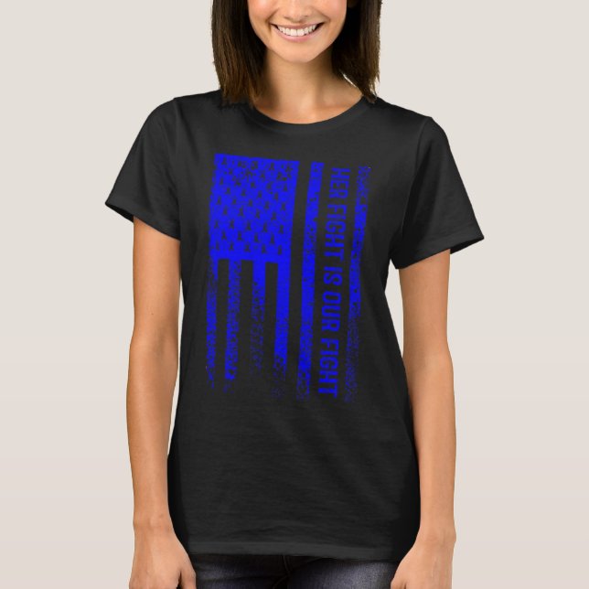 T-shirt Son combat est notre combat Alopecia Areata Sensib (Devant)