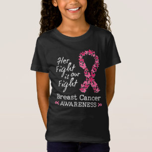 T-Shirt Son combat est notre combat Conscience du cancer d