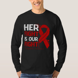 T-shirt Son combat est notre combat HÉMOPHILIE de sensibil