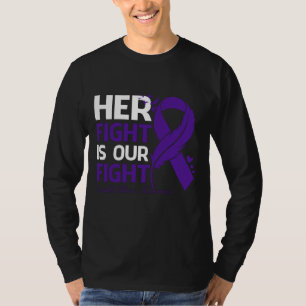 T-shirt Son combat est notre combat la maladie INVISIBLE d