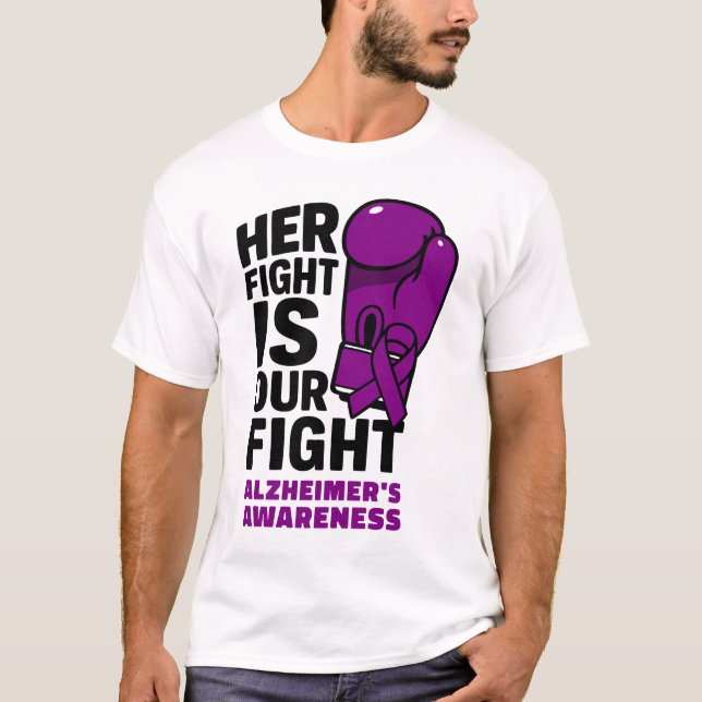 T-shirt Son combat est notre combat - Sensibilisation à la (Devant)
