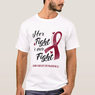 T-shirt Son combat est notre lutte contre la sensibilisati
