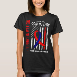 T-shirt Son combat Fils Contre Beau-fils Sensibilisation T