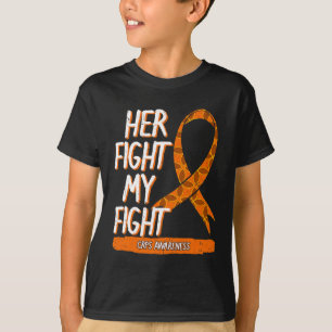 T-shirt Son Combat Ma Lutte Crps Sensibilisation Orange Ri
