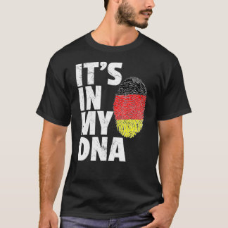 T-shirt Son Dans Mon Adn Allemagne Allemand Flag Pride Nat