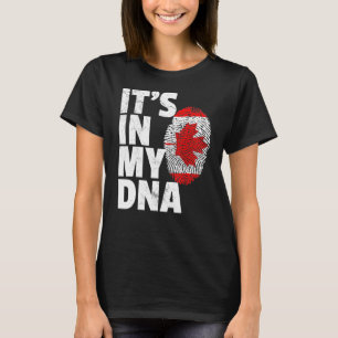 T-shirt Son Dans Mon Adn Canadien Canada Fierté Drapeau Na
