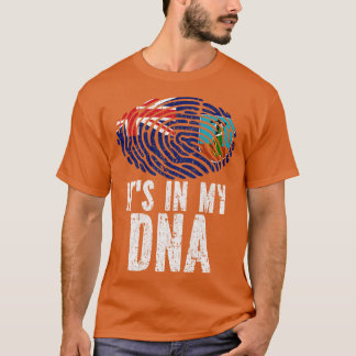 T-shirt SON DANS MON ADN Drapeau Montserrat