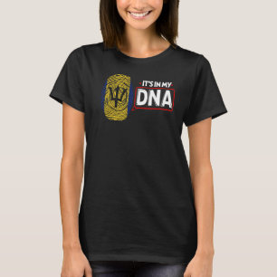 T-shirt Son Dans Mon ADN Drapeau National Bajan Patriotiqu
