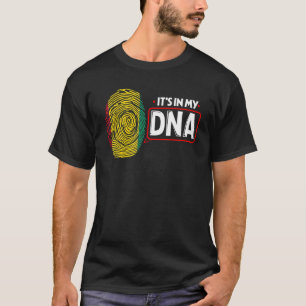 T-shirt Son Dans Mon ADN Drapeau National Guin Patriotique