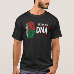 T-shirt Son Dans Mon ADN Drapeau National Malgache Patriot