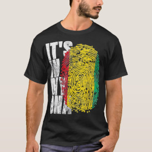 T-shirt Son Dans Mon ADN Guinéen Cadeau Africain Cool Guin