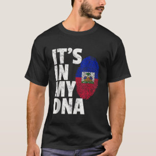 T-shirt SON DANS MON ADN Haïti Drapeau Fierté Hommes Femme