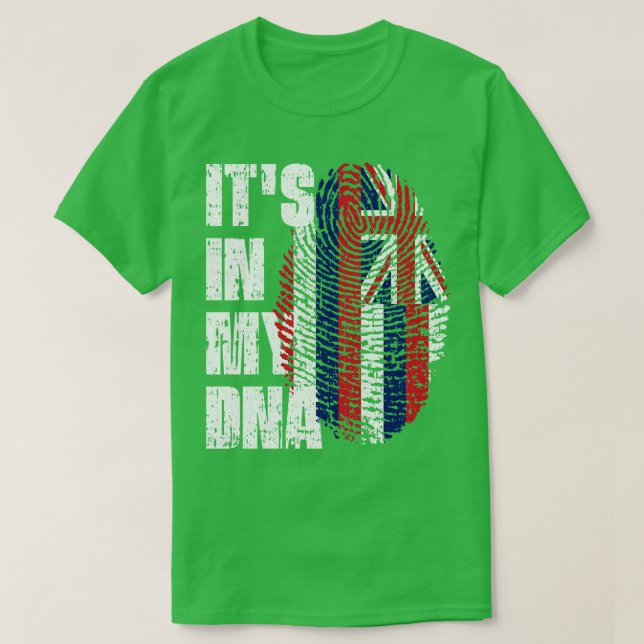 T-shirt SON DANS MON ADN Hawaii Drapeau Hawaiian Hawaiian (Design devant)