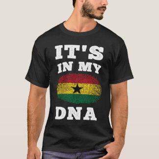 T-shirt Son Dans Mon ADN Le Ghana Drapeau Le Ghana