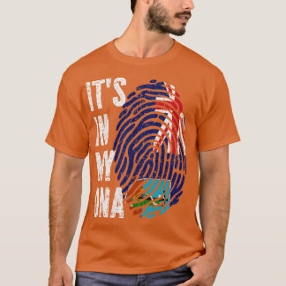 T-shirt SON DANS MON ADN Montserrat Drapeau Hommes Femmes 