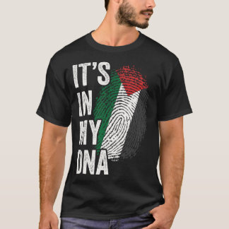 T-shirt SON DANS MON ADN Palestine Drapeau Palestine Racin