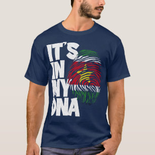 T-shirt SON DANS MON ADN Suriname Drapeau Hommes Femmes En