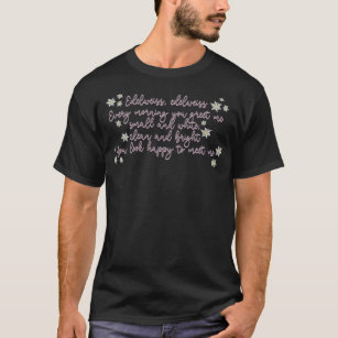 T-shirt Son de la musique Edelweiss Lyrics Sticker