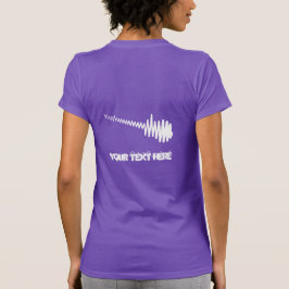 T-shirt Son électronique blanc Waveform
