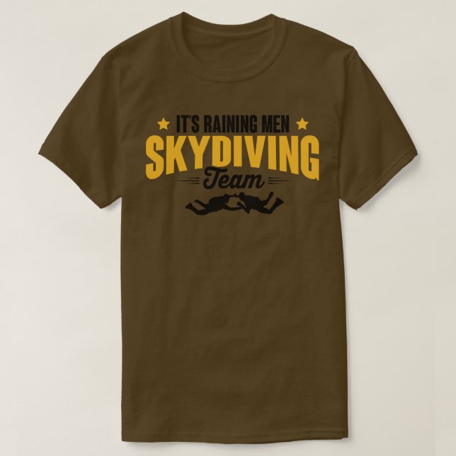 T-shirt Son équipe de skydiers (Design devant)