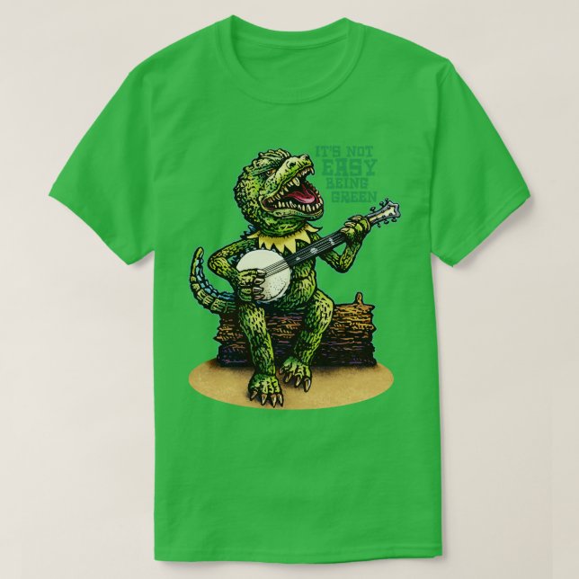 T-shirt Son Etre Vert Difficile (Design devant)