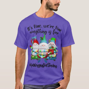 T-shirt Son Excellent Été Tout Est Beau Gnome