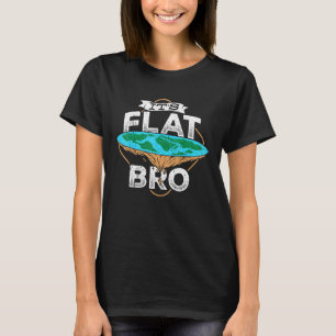 T-shirt Son frère plat - univers conspiration espace terre
