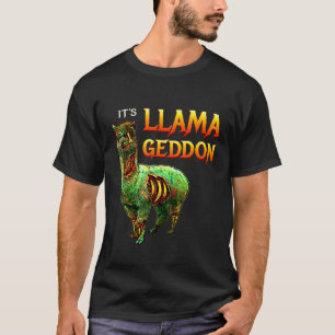 T-shirt Son graphique Halloween Llama Zombie effrayant Lla