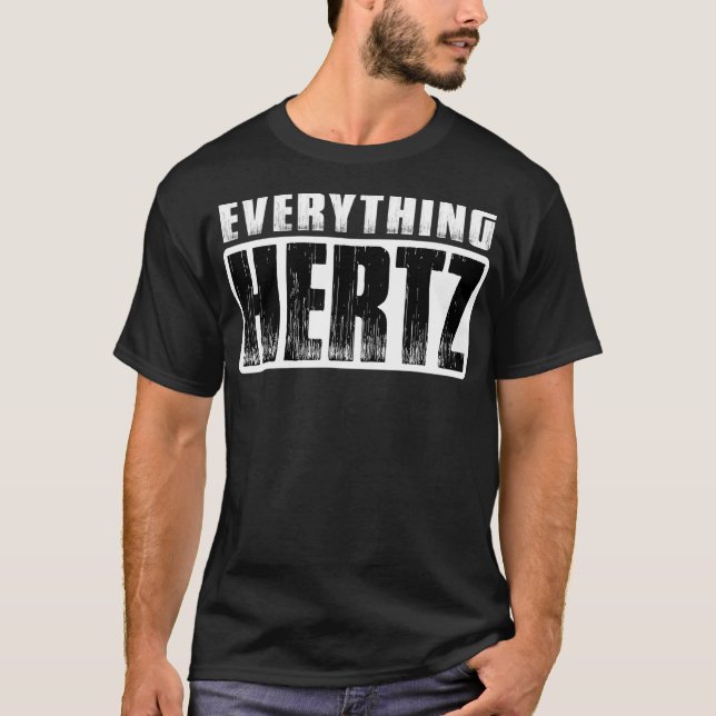 T-SHIRT SON GUY AUDIO INGÉNIEUR HERTZ (Devant)