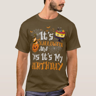 T-shirt Son Halloween Et Oui C'Est Mon Costume D'Anniversa