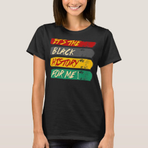 T-shirt Son Histoire Noire Pour Moi Africaine Américaine F