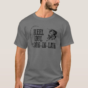 T-shirt Son-In-Law Pêche : Reel Cool Fils-En-Belle Gif Dr