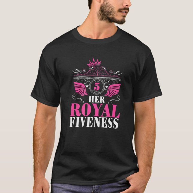 T-shirt Son Jeu Royal 5E Anniversaire Tee Pour Cinq Ans (Devant)