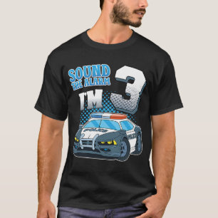T-shirt Son L'alarme J'ai 3 ans 3e anniversaire Politique