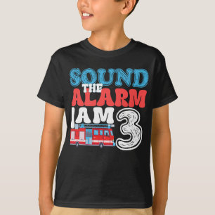 T-shirt Son L'alarme Je suis 3 Funny 3e anniversaire Enfan