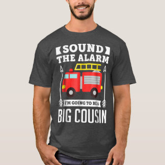 T-shirt Son L'Alarme Je Vais Être Un Grand Cadeau Cousin