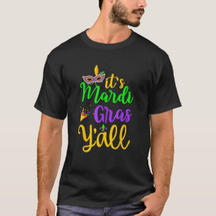 T-shirt Son Mardi Gras Yall 2022 Mardi Gras Party Mask Cos