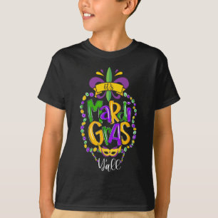 T-shirt Son Mardi Gras Yall Funny Mardi Gras Party Mask Co