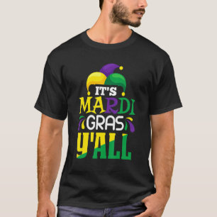 T-shirt Son Mardi Gras Yall Tee Mardi Gras Party Mask Coût