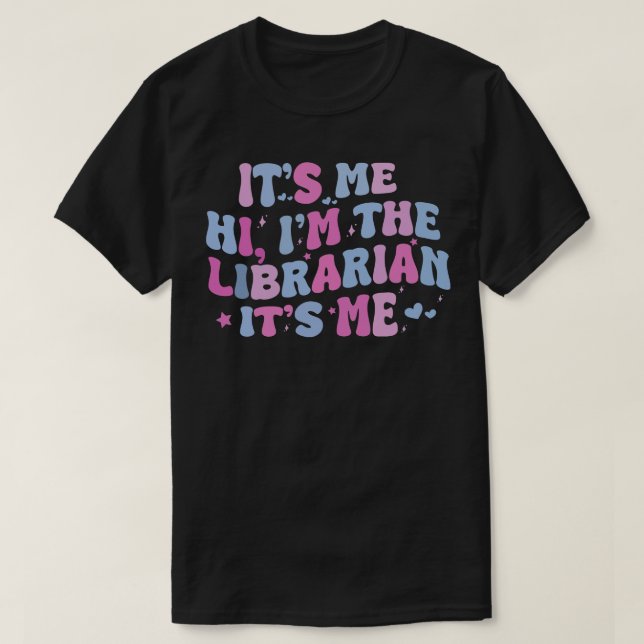 T-shirt Son Moi Salut Im La Bibliothécaire Été Lecture Ret (Design devant)