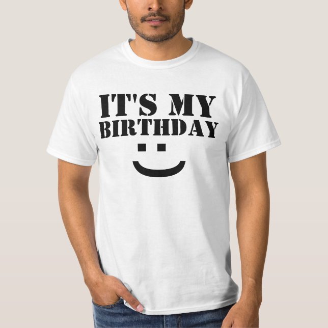 T-SHIRT SON MON ANNIVERSAIRE (Devant)