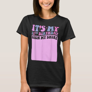 T-shirt Son My 11th Birthday Sign My Shirt Cute Super Gir
