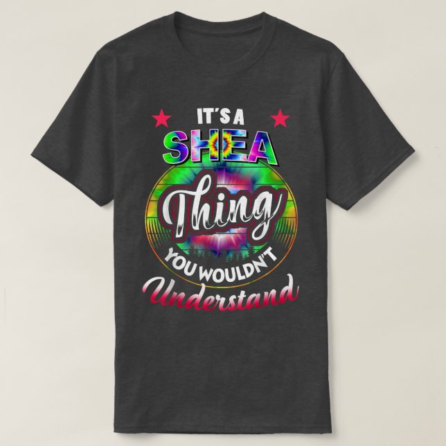 T-shirt Son nom SHEA ThingTie Dye SHEA (Design devant)