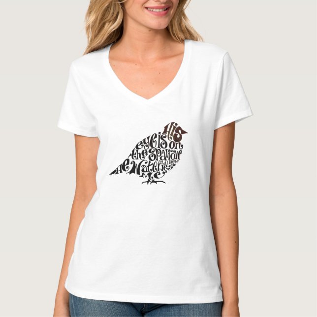 T-shirt Son oeil est sur le Bruant - Tee féminin (Devant)