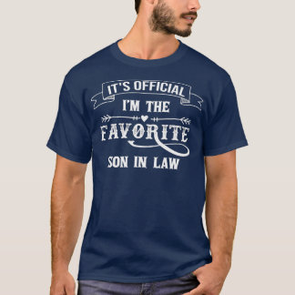 T-shirt Son Officiel Im Le Fils Préféré en Droit Drôle